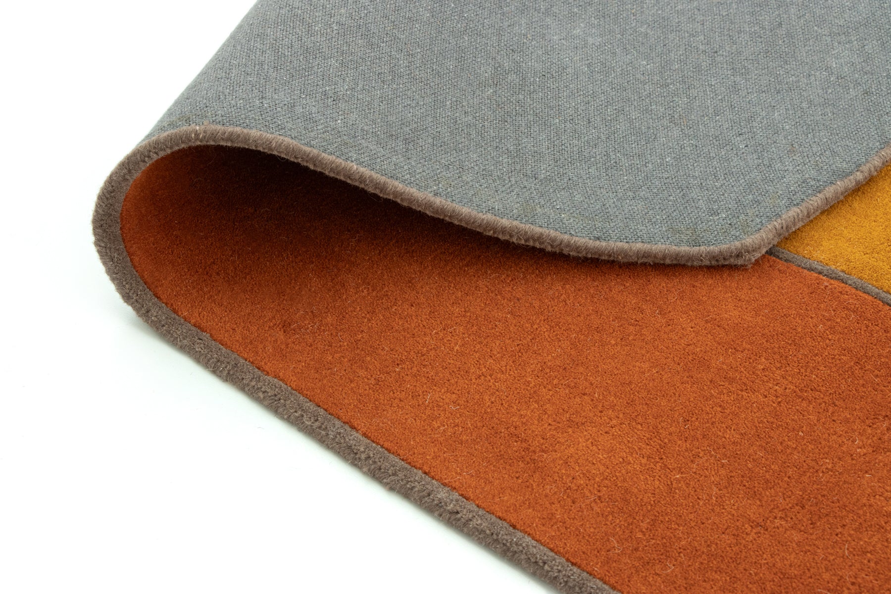 Artistic geometric floor rug in warm and cool color mix | Beyond Rugs