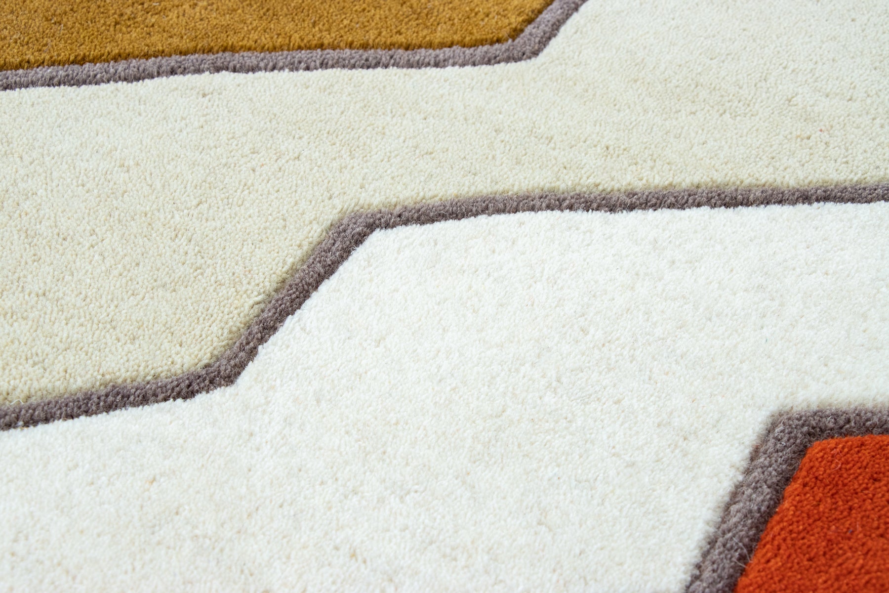 Grey cotton backing multicolor irregular rope rug | Beyond Rugs USA