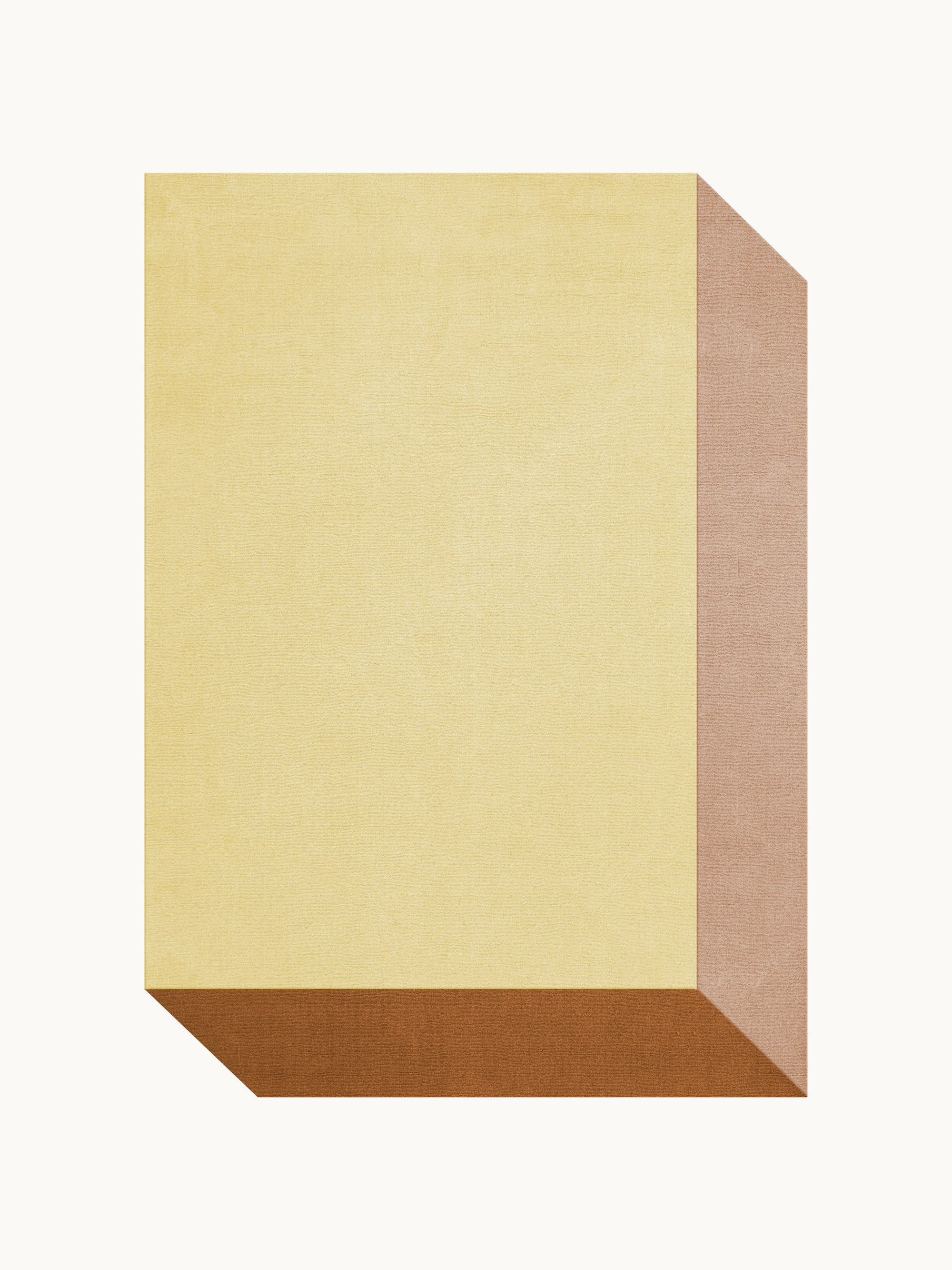 Tekla Box - Brown, Lavender, Ivory, 3,50 x 2,50 Meters, Hand-Tufted, New Zealand Wool, Area Rug