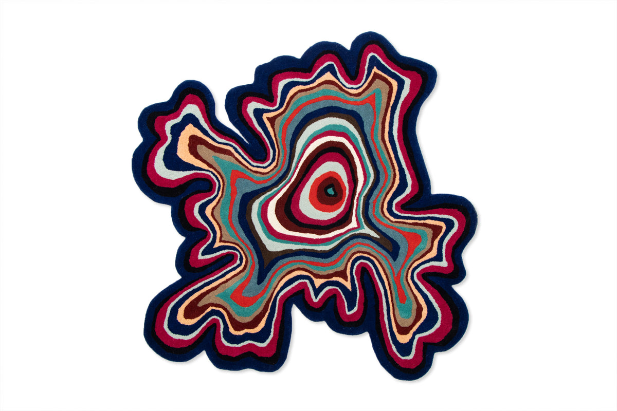 Paint Melts Daft Punk Rug | Artistic Abstract Rug | Beyond Rugs
